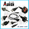 Cables de alimentación de PVC disponibles de UL 125v con enchufe
